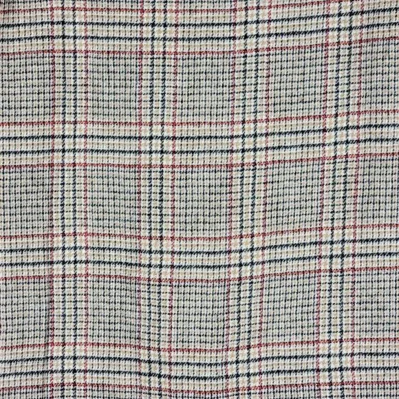 Talbots Tan Black Red Gold Plaid Wool Blend Pencil Skirt - 12P - Picture 6 of 6